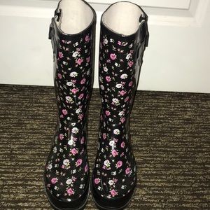 Floral Rain Boots